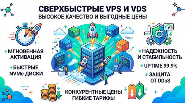 Качественный и недорогой VPS / VDS сервер на честных NVME дисках
