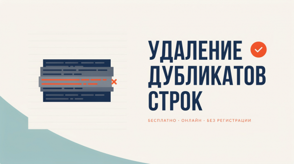 Удаление дубликатов строк