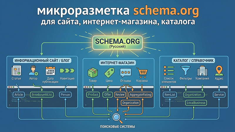 Микроразметка блоков и страниц сайта