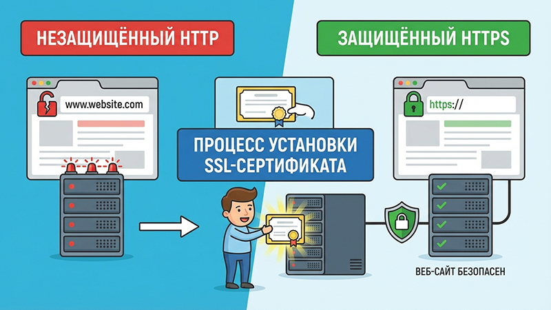Настройка работы сайта по HTTPS, полный комплекс